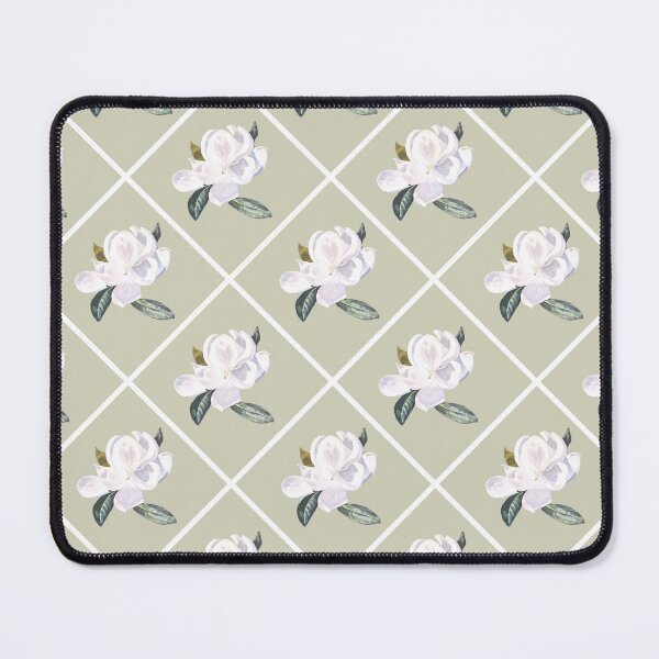 Item preview, Magnolia Painting Diagonal on Soft Khaki designed and sold by Art in My Loft.