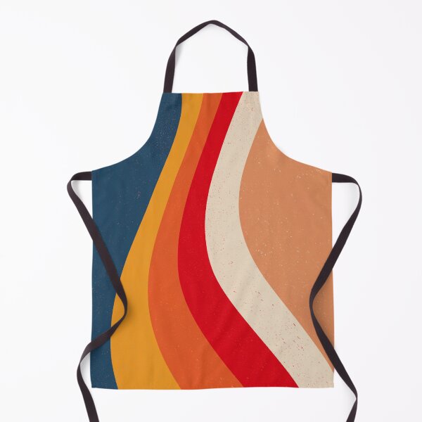 Item preview, Navy, Yellow, Red Retro Wave Pattern designed and sold by murraymont.