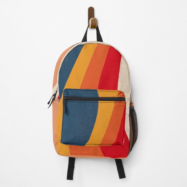 Item preview, Navy, Yellow, Red Retro Wave Pattern designed and sold by murraymont.