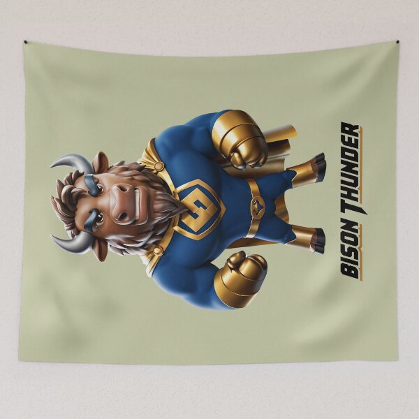 Item preview, Bison Thunder A Cool Superhero designed and sold by TheArtOfPat.