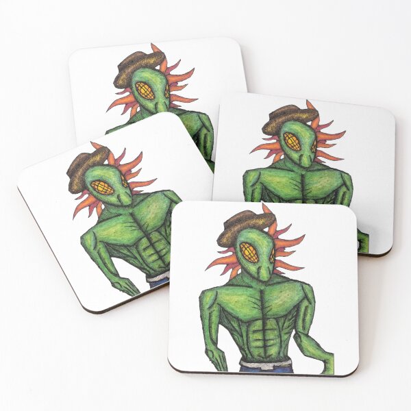 Item preview, Green Alien Gent designed and sold by EVOO-art-tribes.