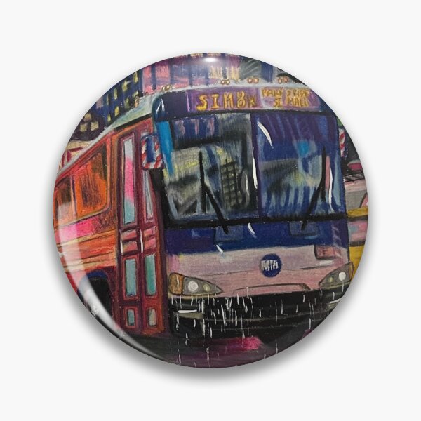 Item preview, Neon NYC Bus in Times Square designed and sold by SubwaySketched.