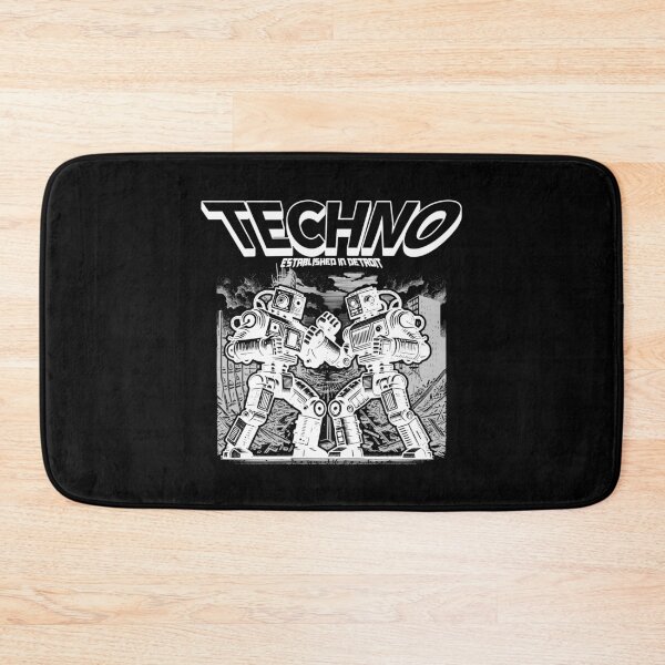 Artikelvorschau, TECHNO - Kampfroboter (weiß) entworfen und verkauft von Discothreadz.