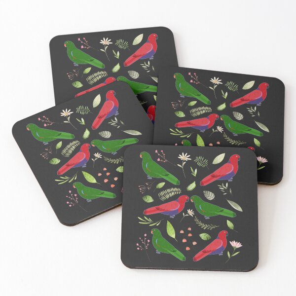 Item preview, Eclectus Parrot Flowers designed and sold by Clara Hollins.