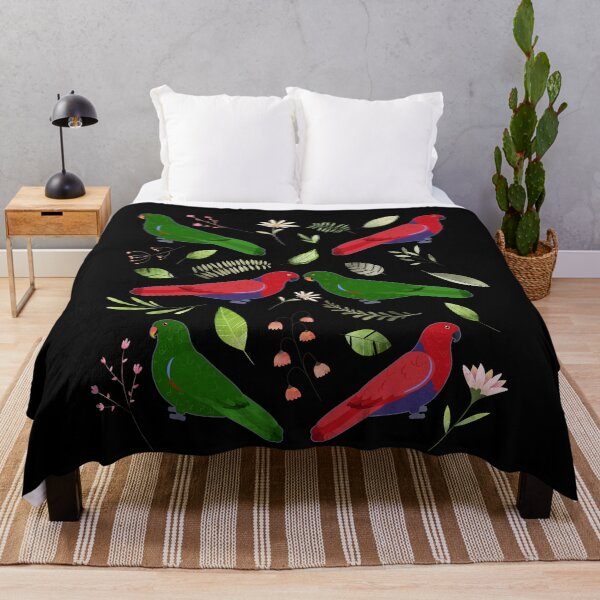 Item preview, Eclectus Parrot Flowers designed and sold by Clara Hollins.