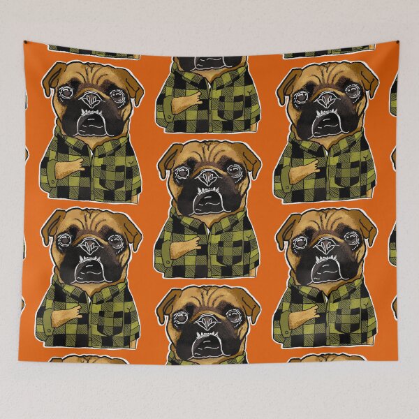 Item preview, Ruckus the pug dog  designed and sold by CrookedbyMS.
