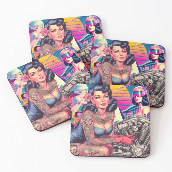 Item preview, 80s Retrowave Woman designed and sold by PulpVintage.
