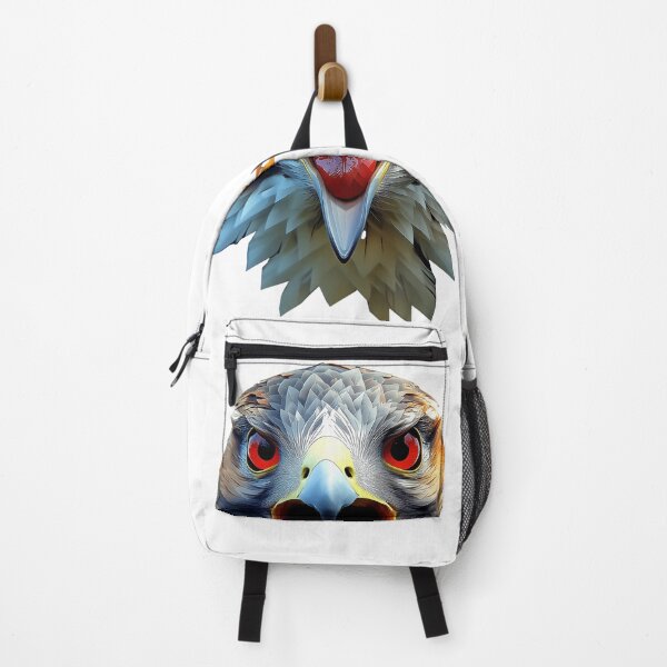 Item preview, Fierce Red Tailed Hawk head in a geometric style designed and sold by PeffysArt.