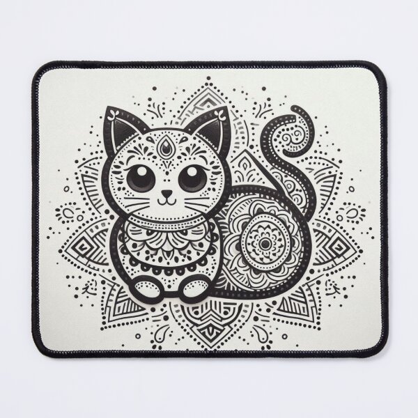 Item preview, Rangoli Kitty Art designed and sold by ZulryLifestyles.