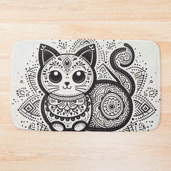 Item preview, Rangoli Kitty Art  designed and sold by ZulryLifestyles.