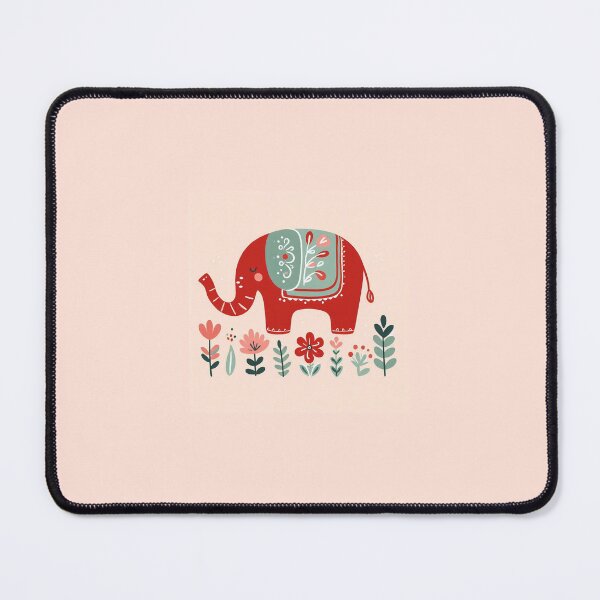Aperçu de l'œuvre L'éléphant rouge créée et vendue par Designcorner91.