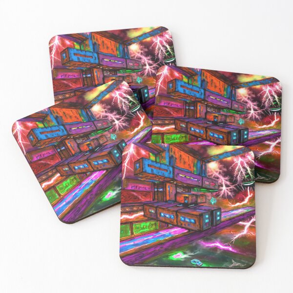 Item preview, Nave espacial TR3B sobre la ciudad de contenedores designed and sold by Hancocks.