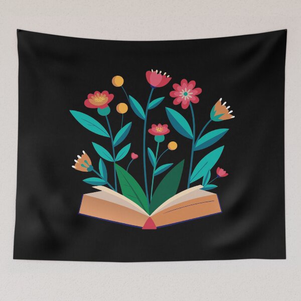 Artikelvorschau, Bücher und Blumen entworfen und verkauft von GraphicsClub.