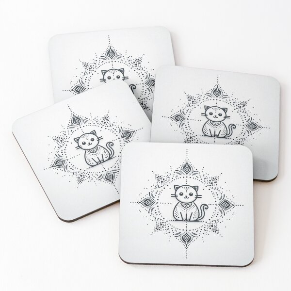 Item preview, Rangoli Kitty ART designed and sold by ZulryLifestyles.