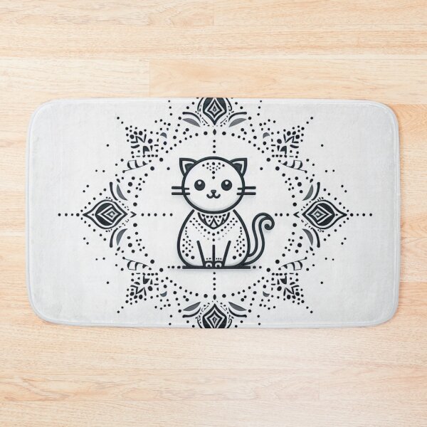 Item preview, Rangoli Kitty ART designed and sold by ZulryLifestyles.