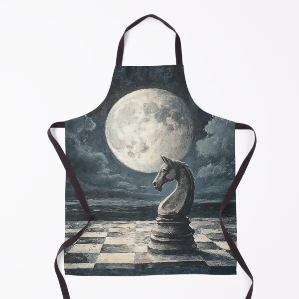 Item preview, Full Moon Chess Knight designed and sold by Elisabeth Lucas.