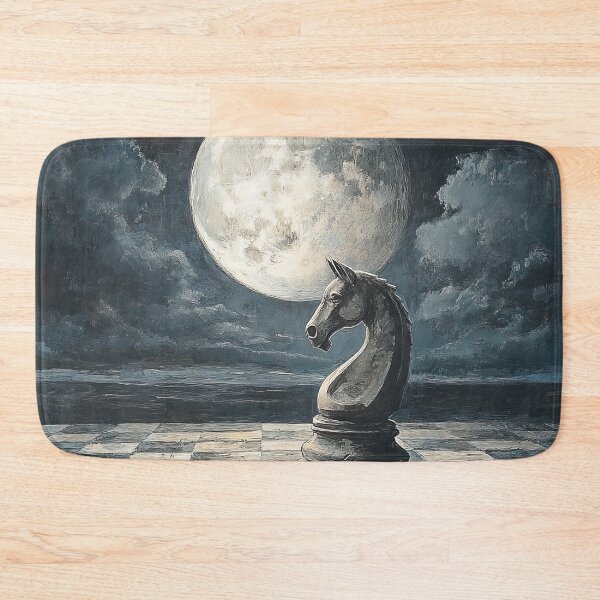 Item preview, Full Moon Chess Knight designed and sold by Elisabeth Lucas.