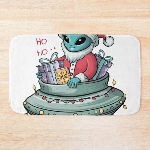 Item preview, ALIEN SANTA DELIVERING PRESENTS designed and sold by likbatonboot.