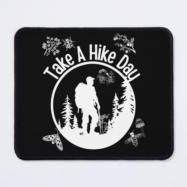 Item preview, Celebrate Take A Hike Day Silhouette Nature Design designed and sold by EarthArtDesigns.