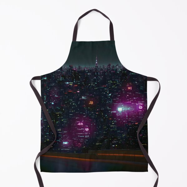 Item preview, Neon Skyline of a Futuristic City designed and sold by worldofwhisper.
