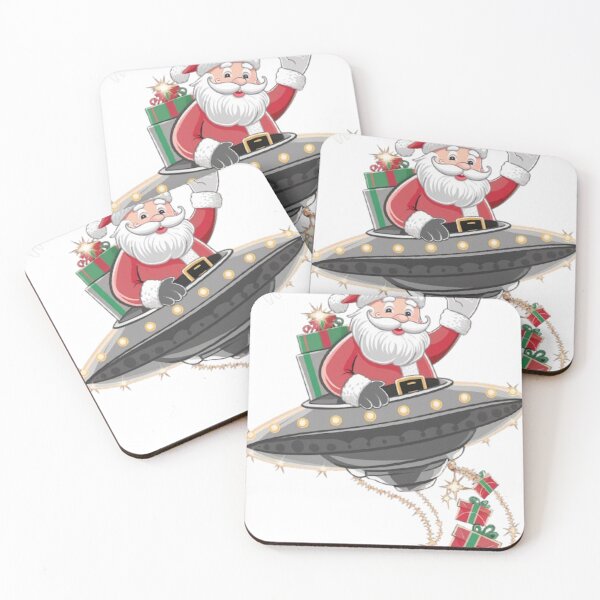 Item preview, SANTA DELIVERING PRESENTS ON A FLYING SAUCER designed and sold by likbatonboot.