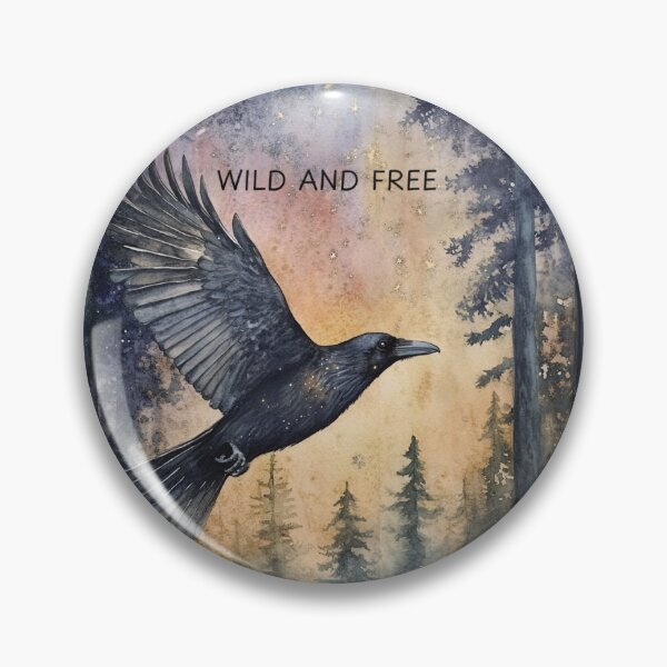Item preview, Wild and Free - Raven in the Forest designed and sold by NefertitisShop.