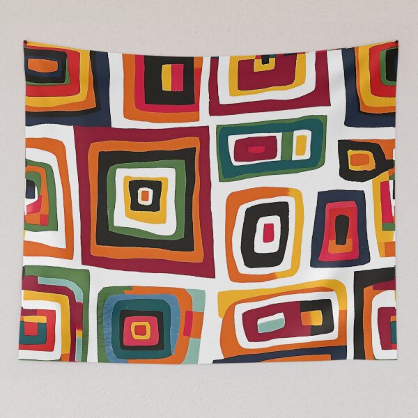 Item preview, Bolivian Aguayo Geometric Shapes Pattern designed and sold by HausKatz.