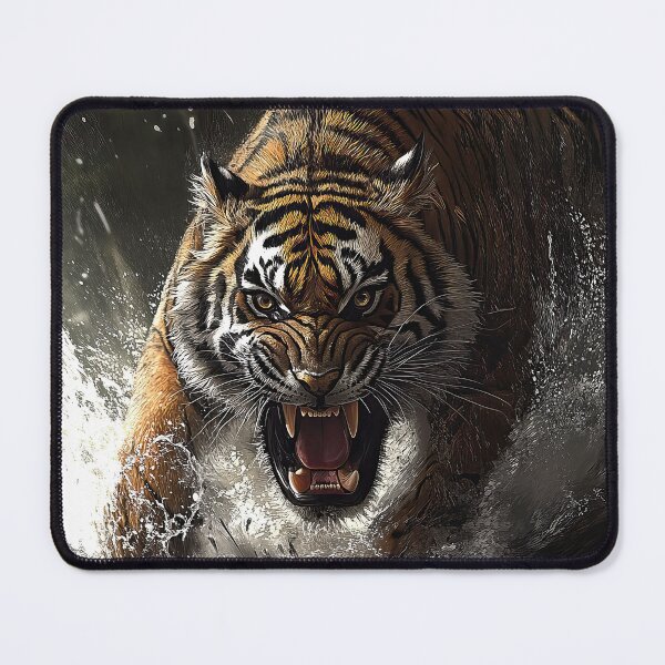 Item preview, Tiger Attack designed and sold by Elisabeth Lucas.