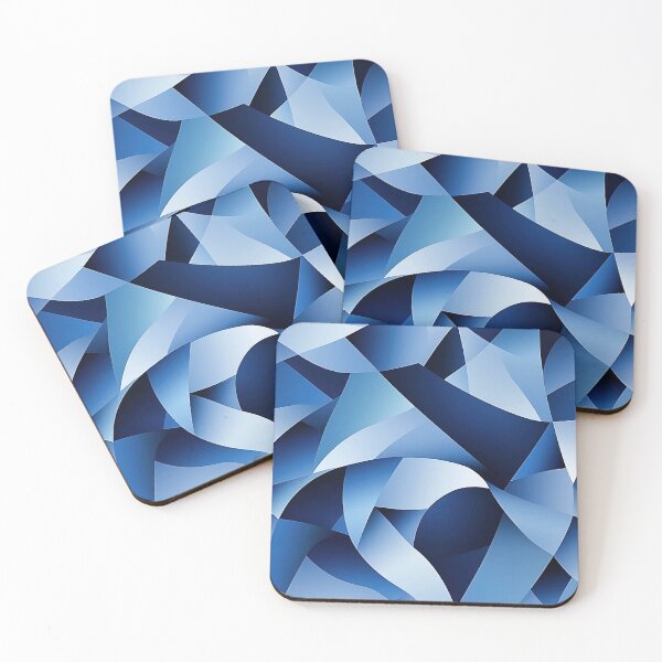 Item preview, Cool Blues - Abstract Geometric Minimalistic Shapes designed and sold by HausKatz.