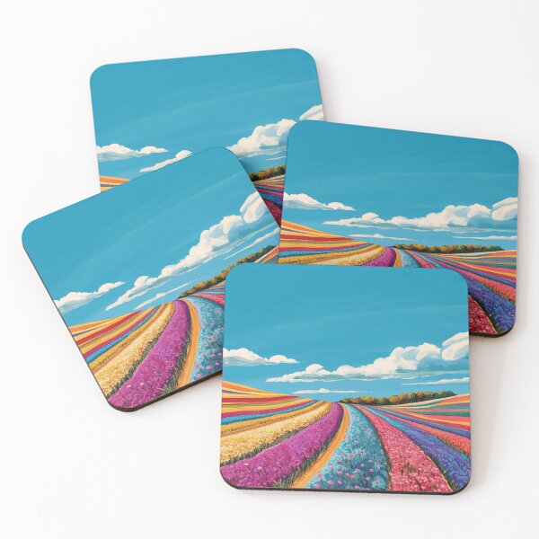 Item preview, Colorful flower field designed and sold by GinngerB.