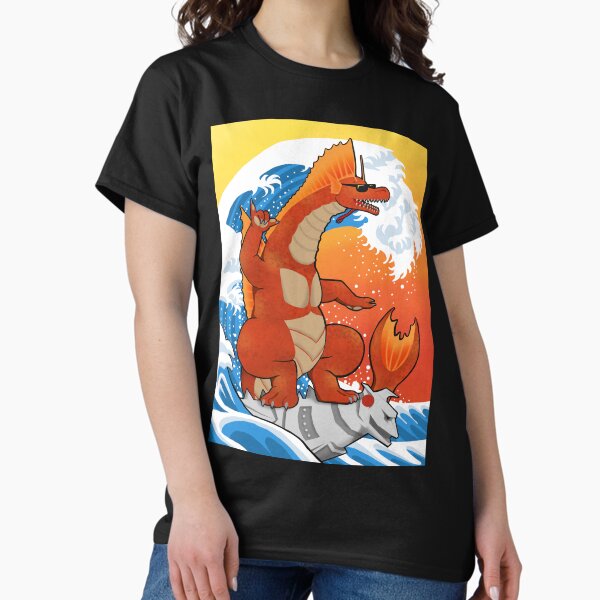 Item preview, Titanosaurus Surfing on MechaG designed and sold by OliviaWJ.