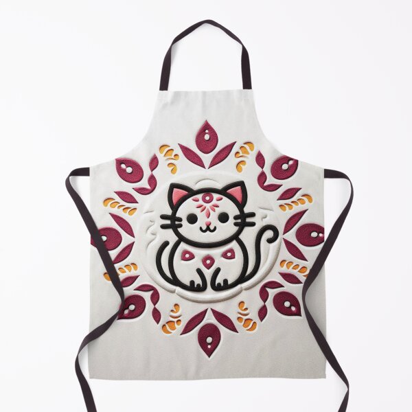 Item preview, Rangoli Kitty Hello ART designed and sold by ZulryLifestyles.