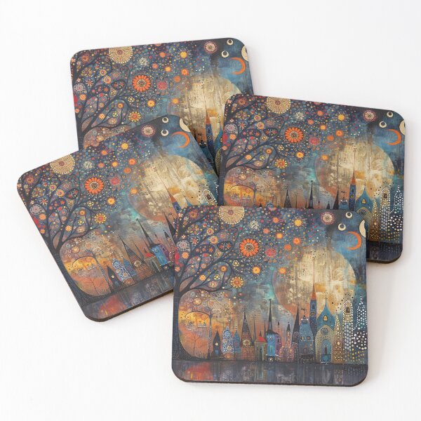 Item preview, Whimsical Cityscape designed and sold by NeoNebulaArt.