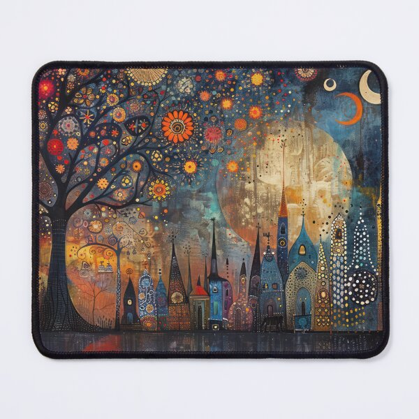 Item preview, Whimsical Cityscape designed and sold by NeoNebulaArt.