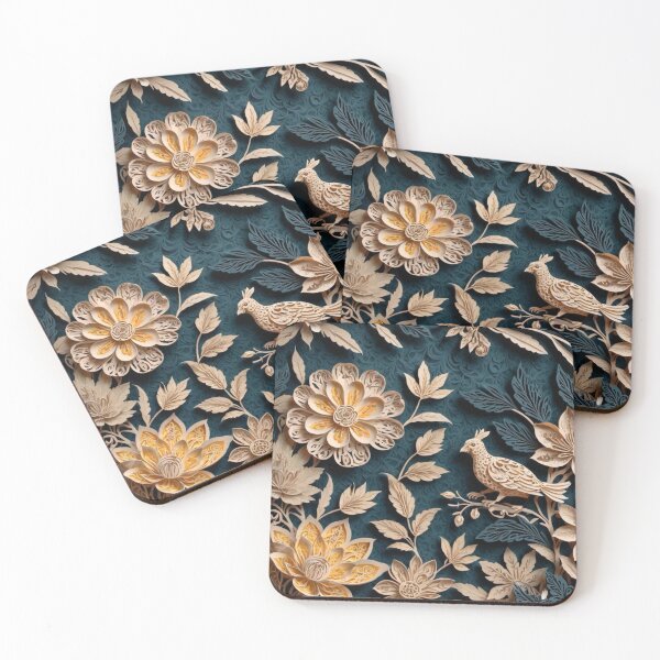 Item preview, Paper Bird Amongst Flowers designed and sold by SparkSpiral.