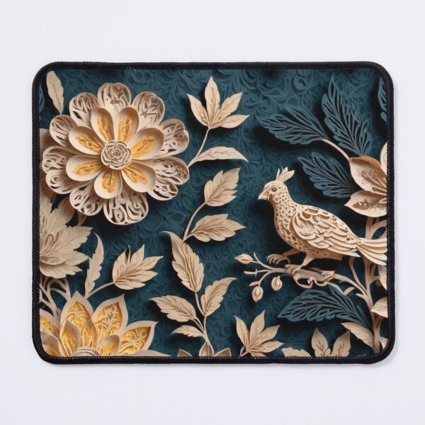 Item preview, Paper Bird Amongst Flowers designed and sold by SparkSpiral.