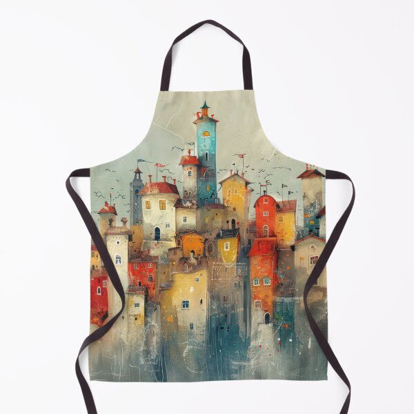 Item preview, Whimsical Cityscape designed and sold by NeoNebulaArt.