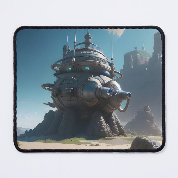 Item preview, Futuristic Dome Station in a Desert Landscape designed and sold by worldofwhisper.