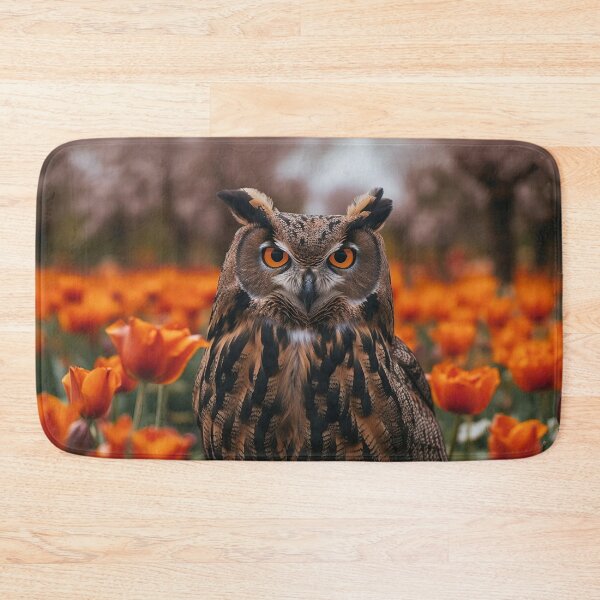 Item preview, Flaco in NYC with tulips designed and sold by FlacoTheOwl.