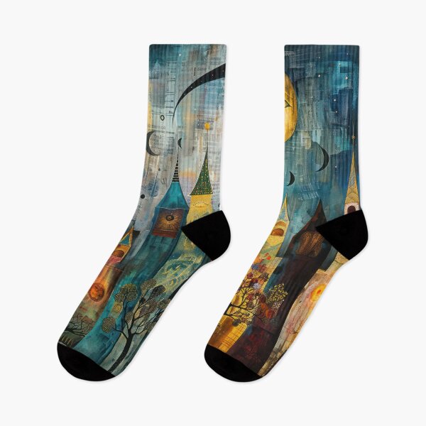 Item preview, Whimsical Cityscape designed and sold by NeoNebulaArt.