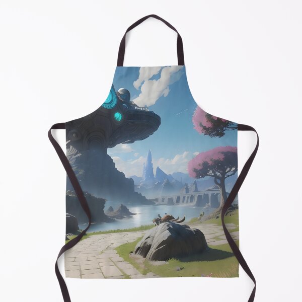 Item preview, Technological Structure in a Scenic Futuristic Landscape designed and sold by worldofwhisper.