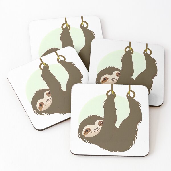 Item preview, Sloth Hanging from Rings designed and sold by worldofwhisper.