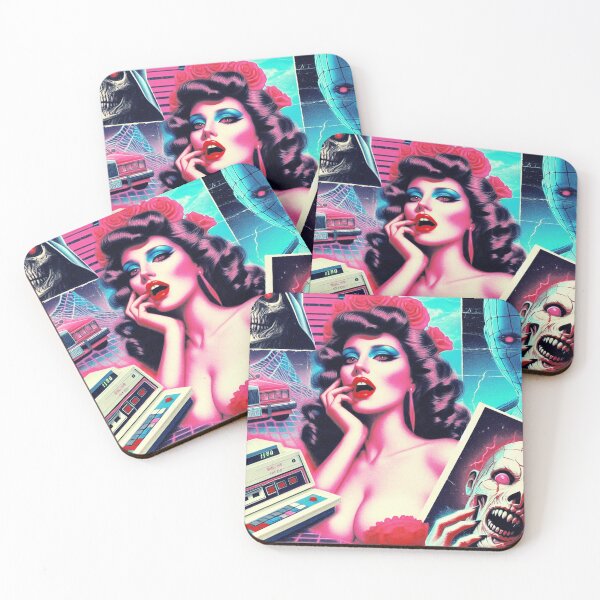 Item preview, 80s Horror Woman Retrowave designed and sold by PulpVintage.