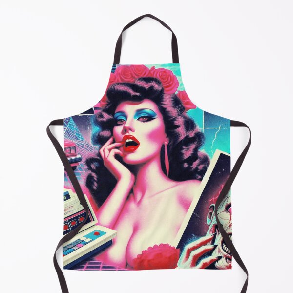 Item preview, 80s Horror Woman Retrowave designed and sold by PulpVintage.