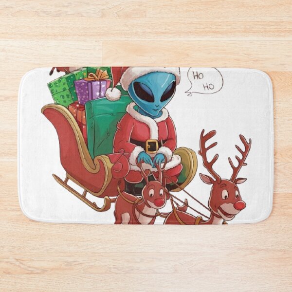Item preview, ALIEN SANTA DELIVERING PRESENTS designed and sold by likbatonboot.