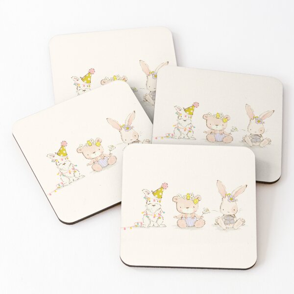 Item preview, Whimsical Bunny and Friends: Hot Air Balloon Party Adventure designed and sold by heiLUNA.