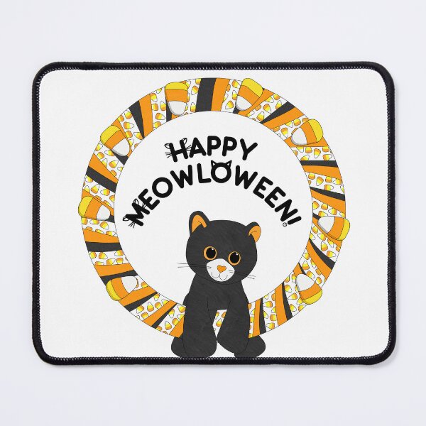 Item preview, Happy Meowloween Black Cat Halloween Candy Corn designed and sold by JoyfulJen.