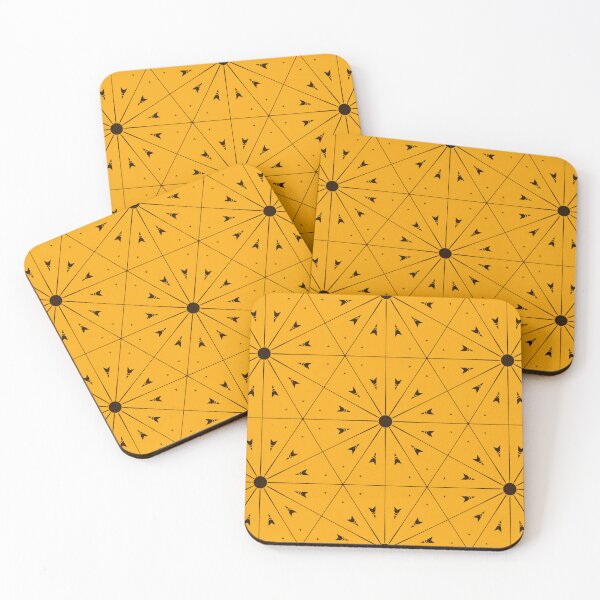 Item preview, Bright Yellow And Black Abstract Pattern designed and sold by violet-hope.