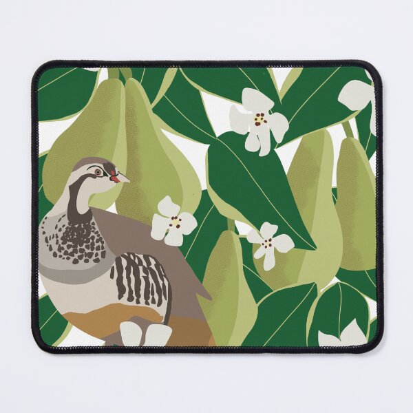 Item preview, Partridge Bird in Pear Tree Botanical Print designed and sold by RRuffieuxStudio.