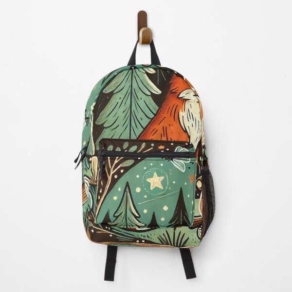 Item preview, Whimsical Fox and Bear by the Campfire designed and sold by WildlifeWhimsy.